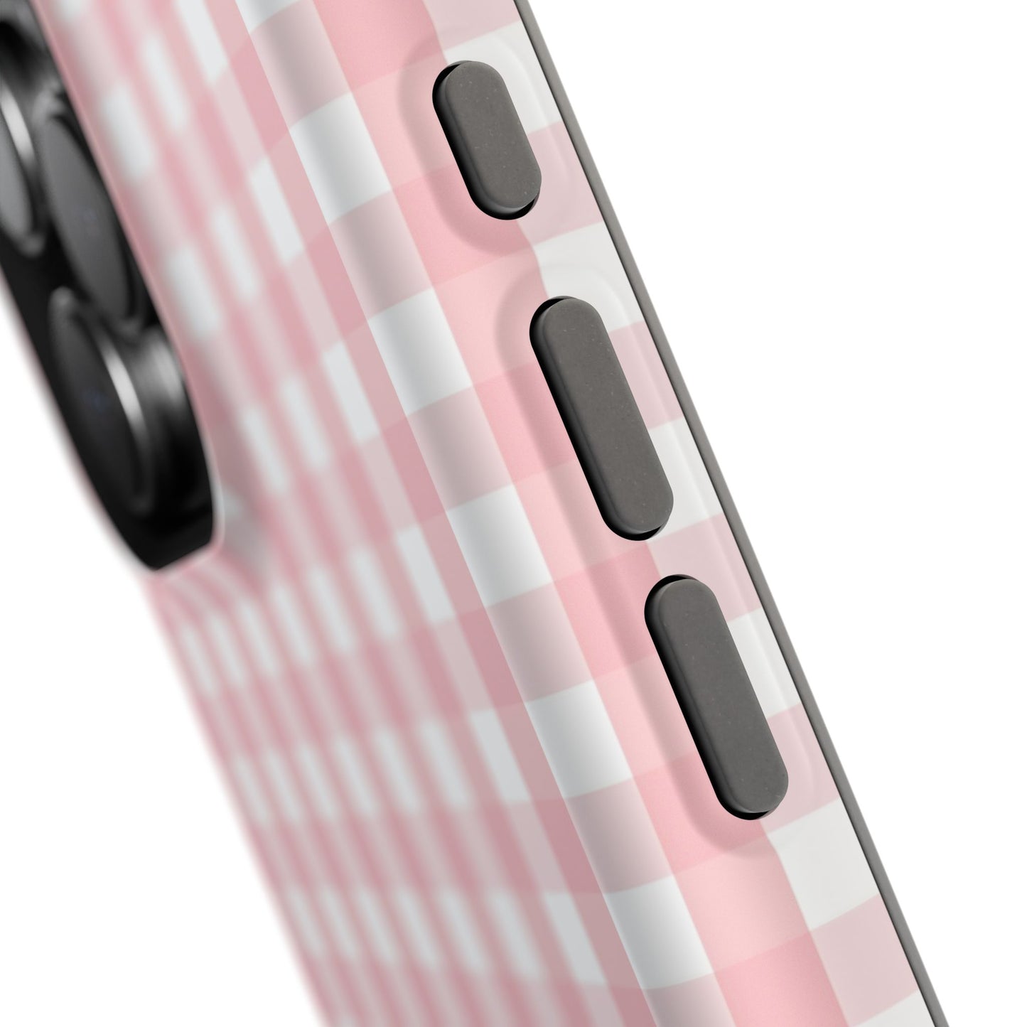 Impact-Resistant Cases -Pink Gingham