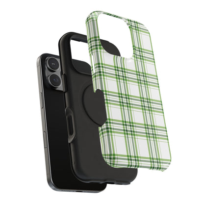 Impact-Resistant Phone Case -St. Patrick's Day Plaid