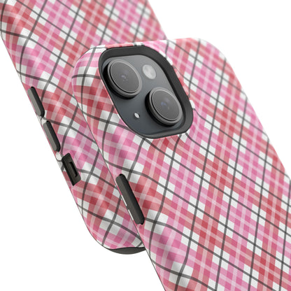 Impact-Resistant Phone Case - Valentine Plaid