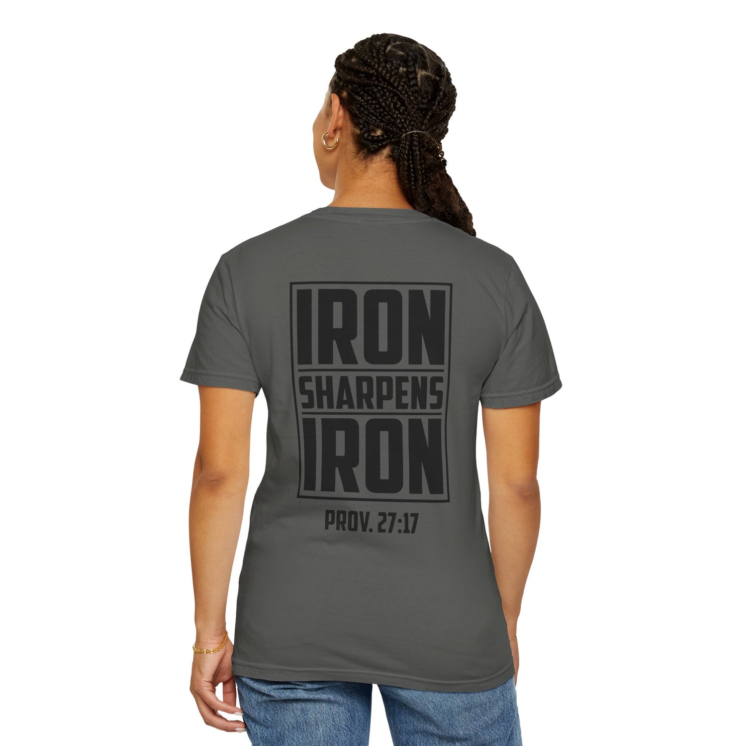 Inspirational Unisex T-Shirt, Motivational Tee for Everyday Wear, Iron Sharpens Iron, Christian Gift, Casual Fashion