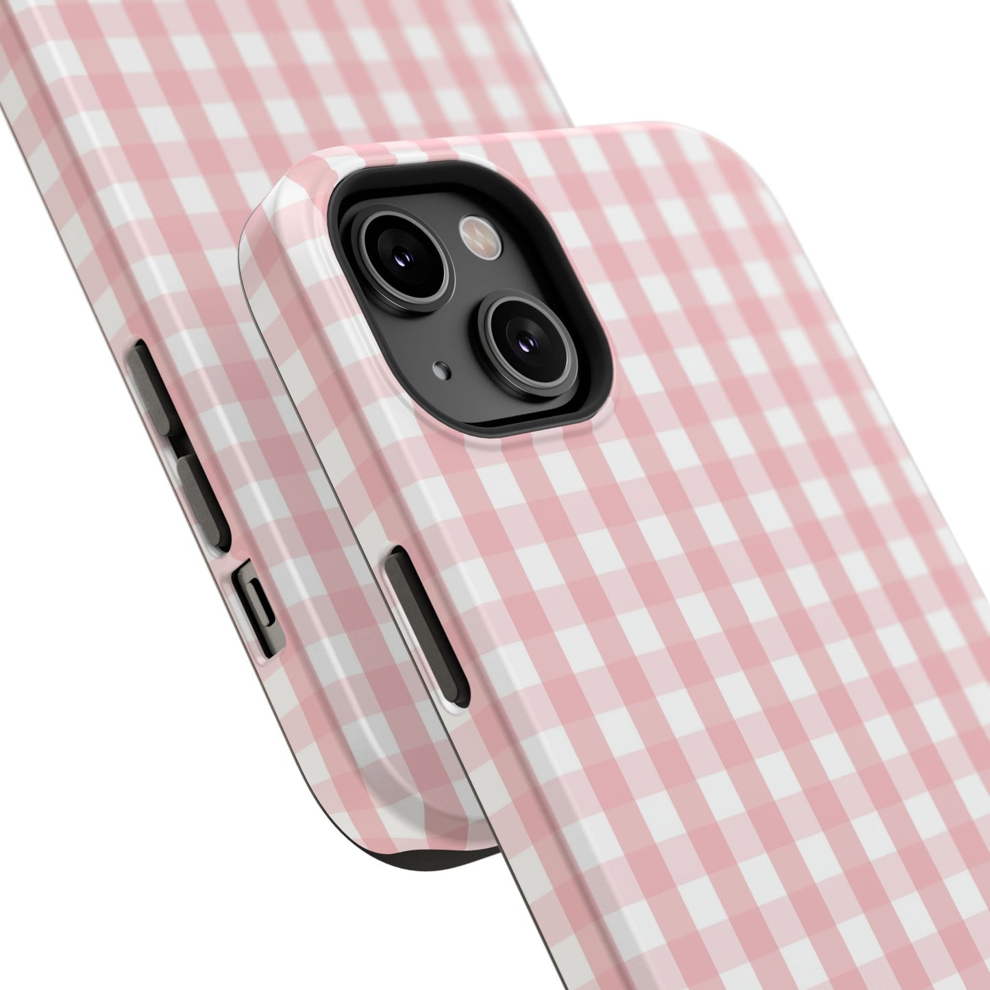 Impact-Resistant Cases -Pink Gingham