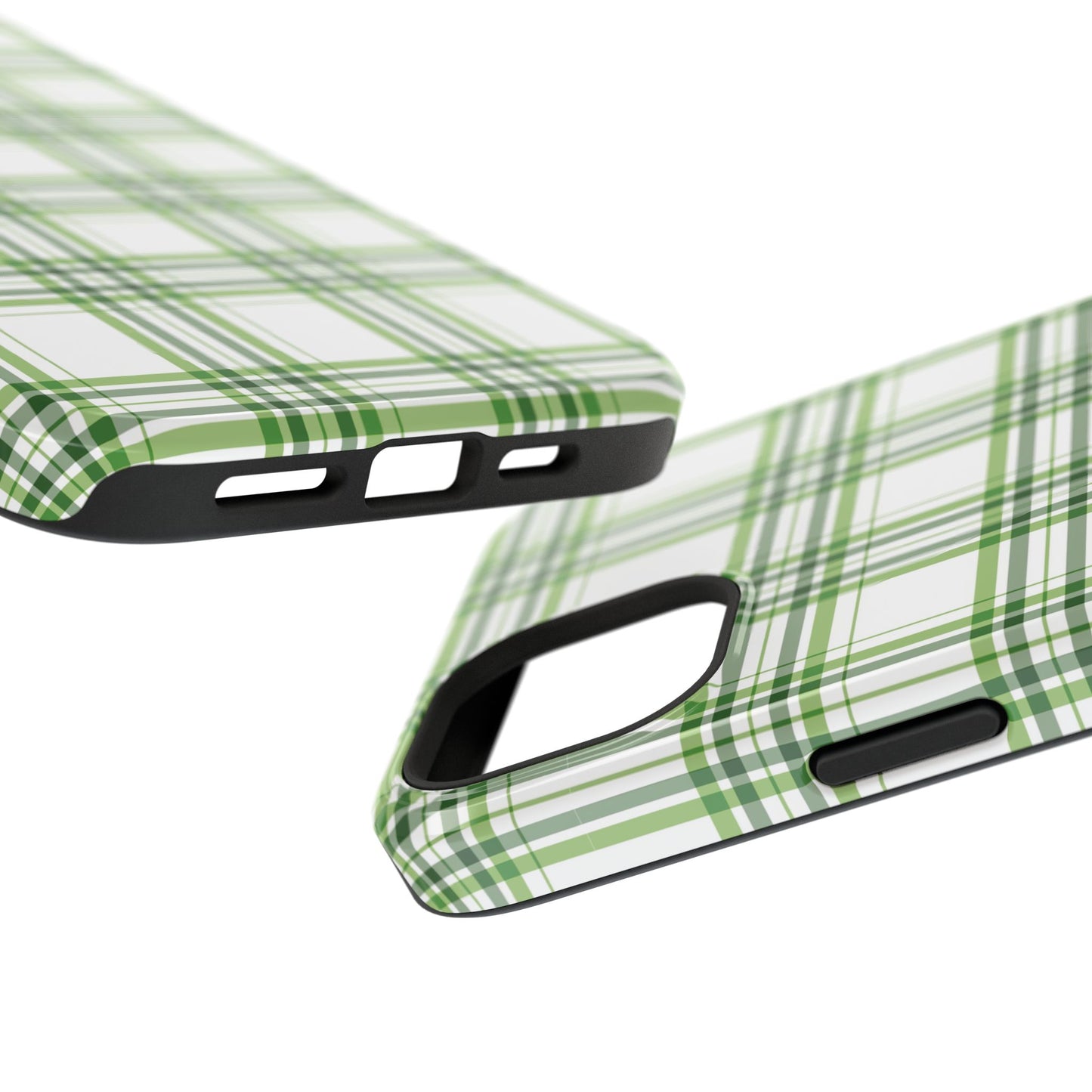 Impact-Resistant Phone Case -St. Patrick's Day Plaid