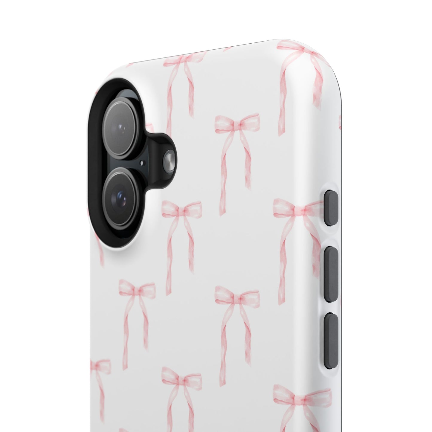 Watercolor Coquette Pink Bows Impact-Resistant Phone Case