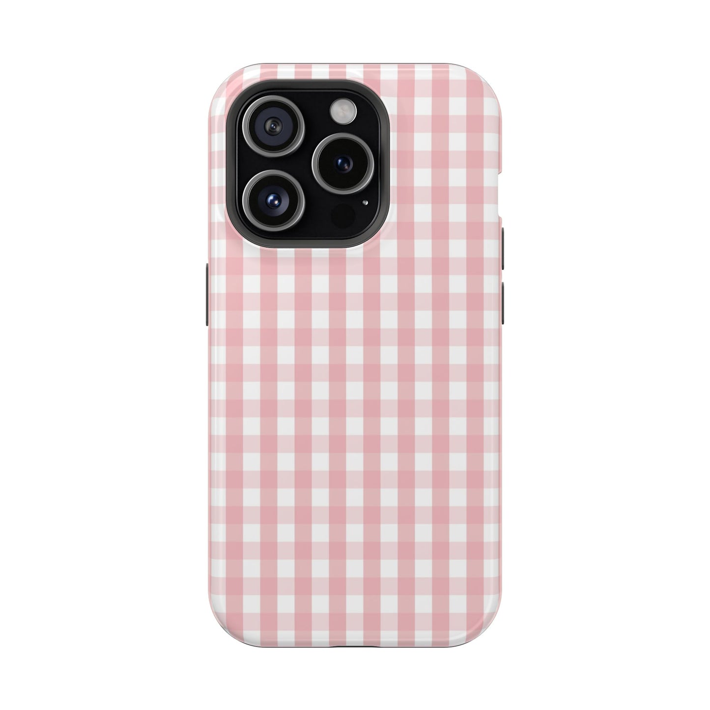 Impact-Resistant Cases -Pink Gingham