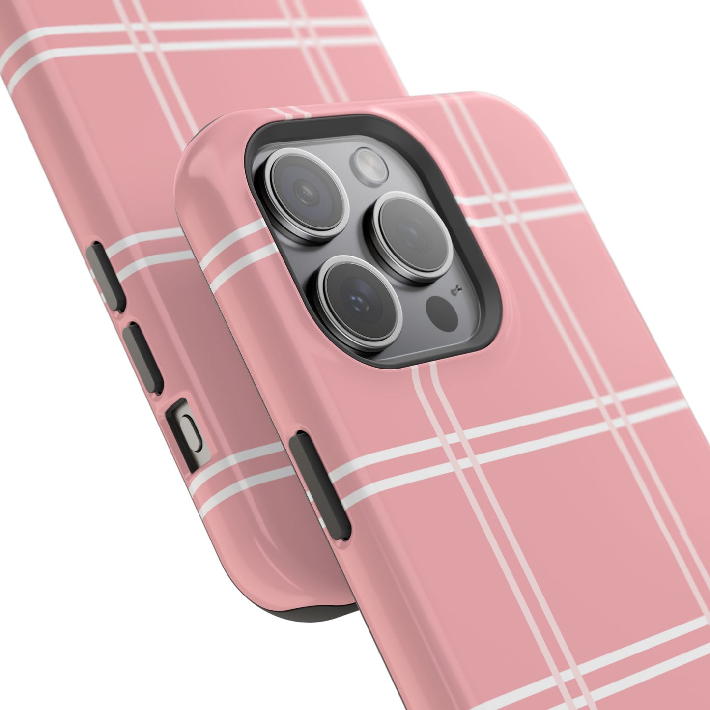 Impact-Resistant Phone Case -Girly Plaid