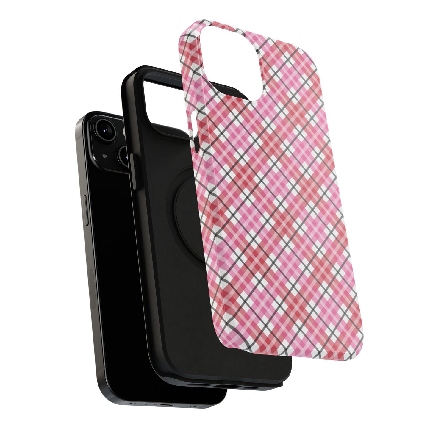 Impact-Resistant Phone Case - Valentine Plaid