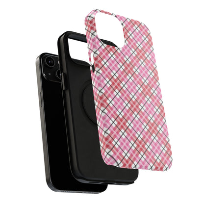 Impact-Resistant Phone Case - Valentine Plaid