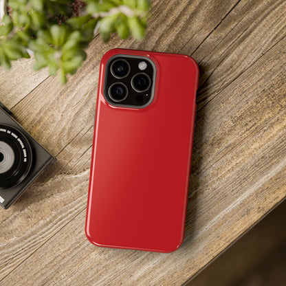 Impact-Resistant Phone Case - Lipstick Red