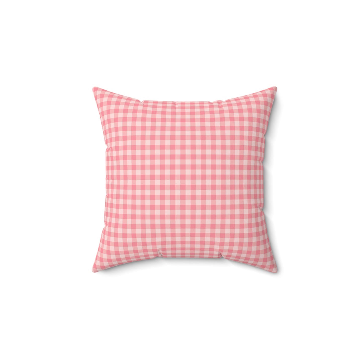 Spun Polyester Square Pillow with Removable Cover Hedgehog Playdate Polka Dots Gingham