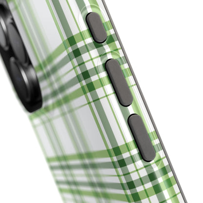 Impact-Resistant Phone Case -St. Patrick's Day Plaid