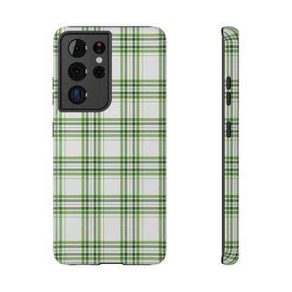 Impact-Resistant Phone Case -St. Patrick's Day Plaid