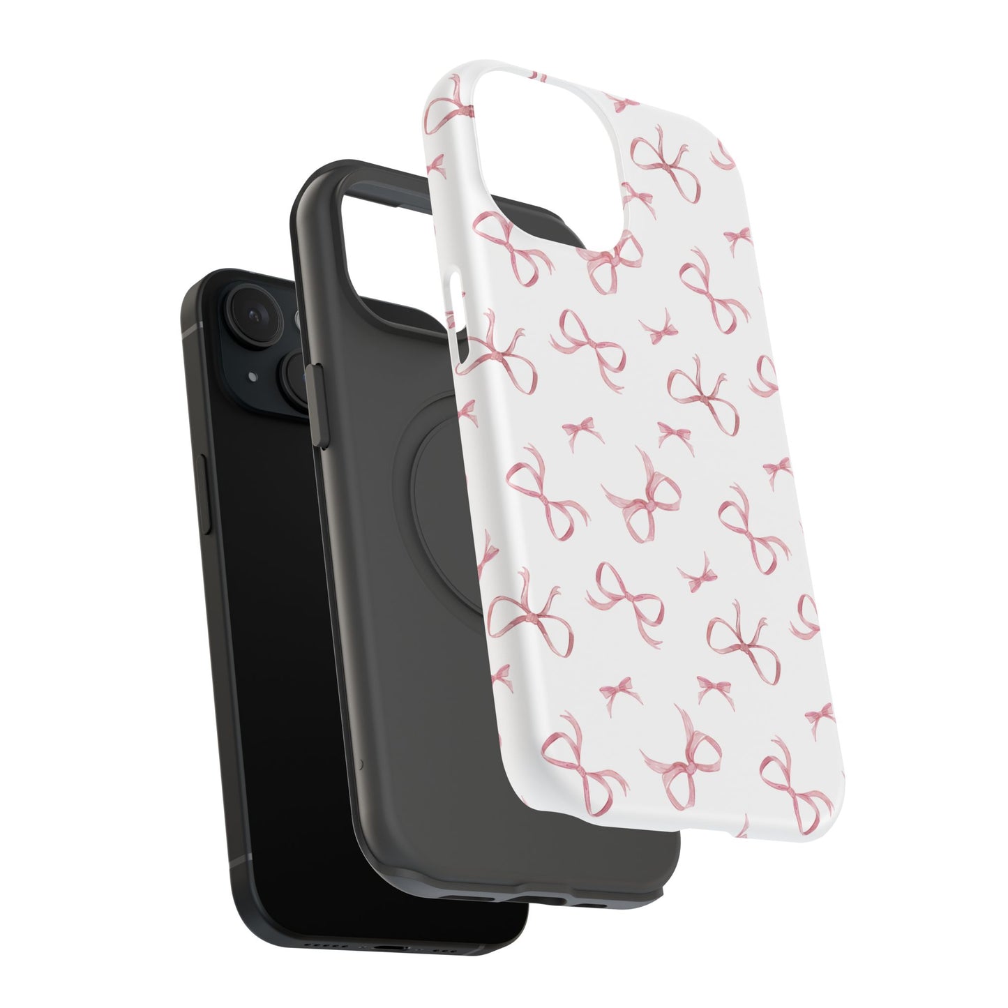 Impact-Resistant Phone Case - Coquette Bows Pink