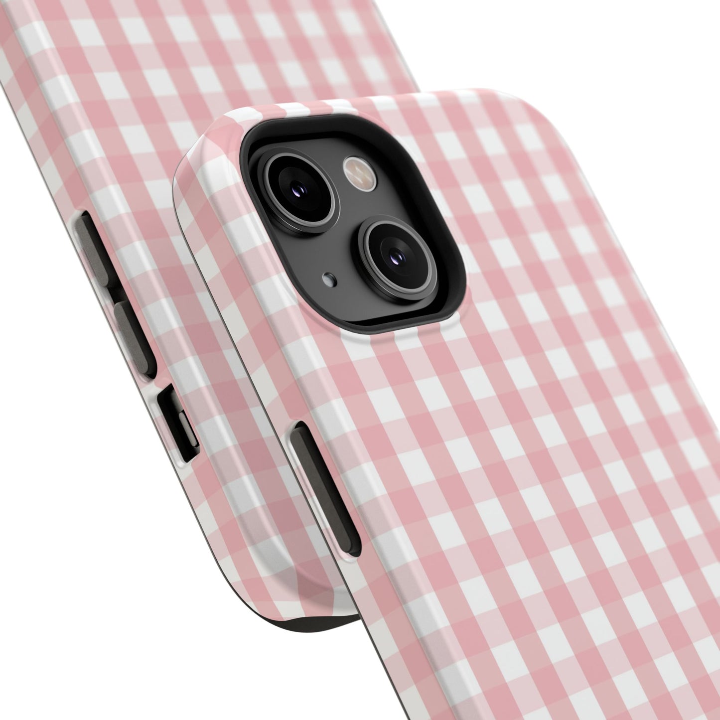 Impact-Resistant Cases -Pink Gingham