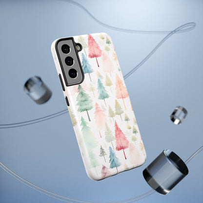 Watercolor Christmas Trees Impact-Resistant Phone Case