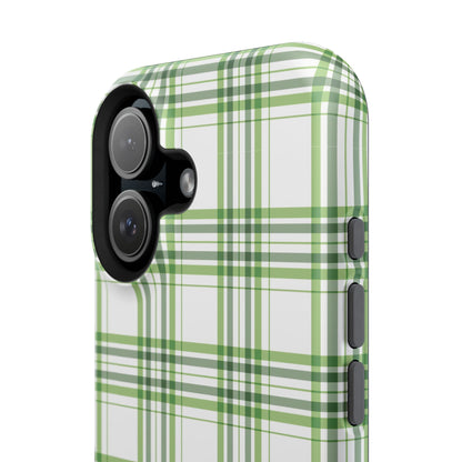 Impact-Resistant Phone Case -St. Patrick's Day Plaid