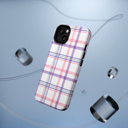 Impact-Resistant Cases - Spring Plaid Pink Purple