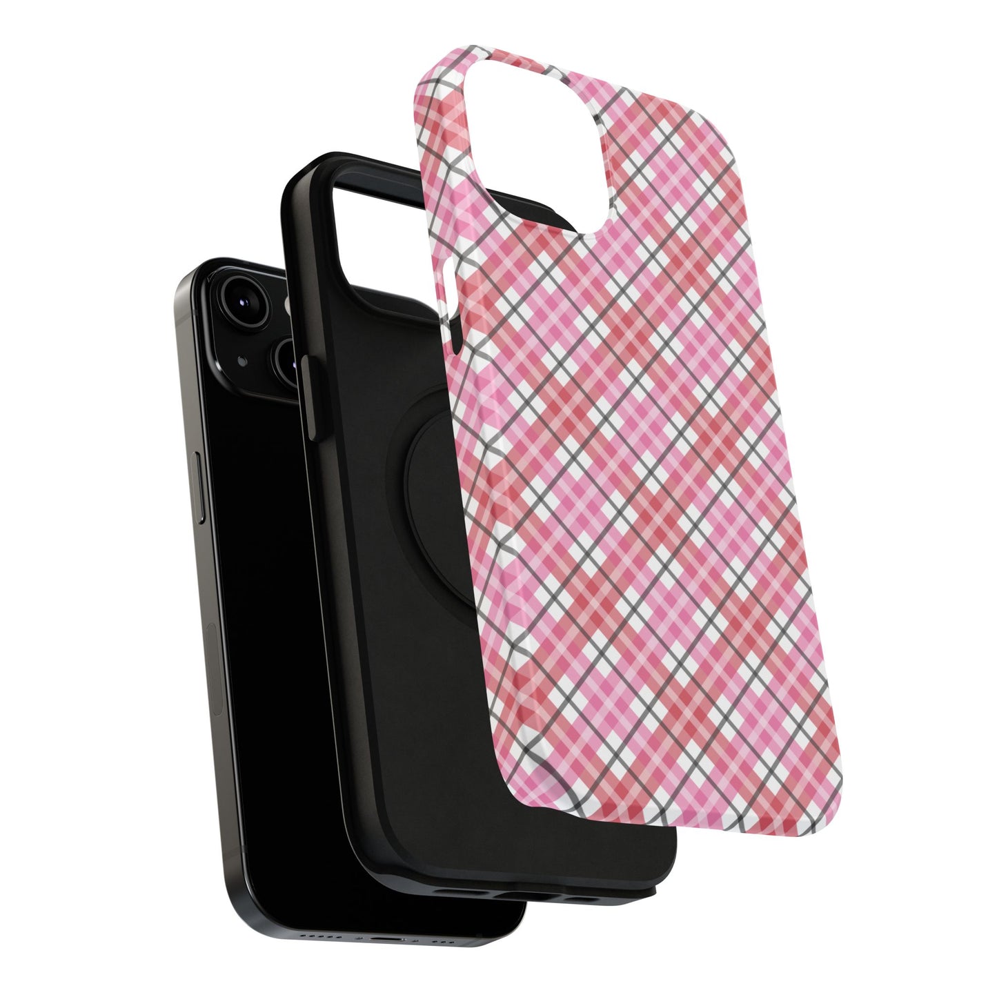 Impact-Resistant Phone Case - Valentine Plaid