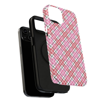 Impact-Resistant Phone Case - Valentine Plaid