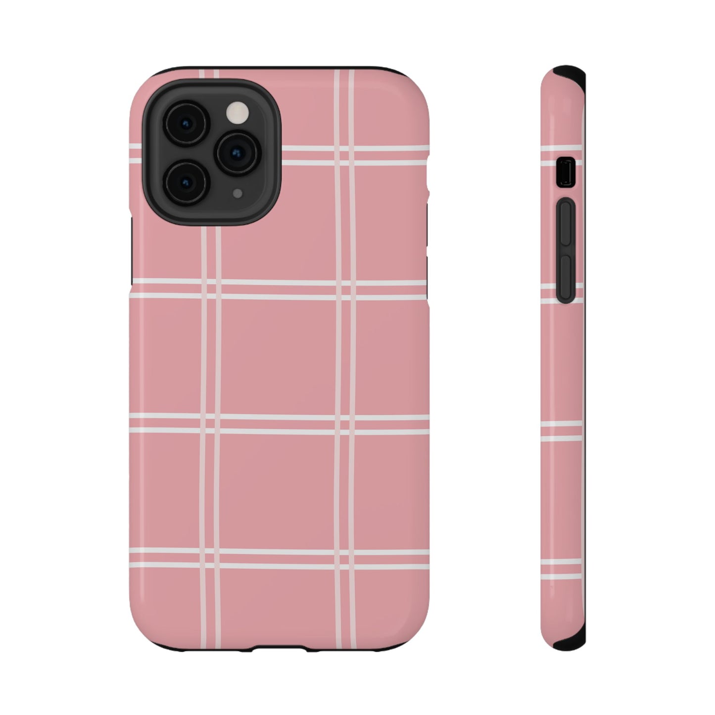 Impact-Resistant Phone Case -Girly Plaid