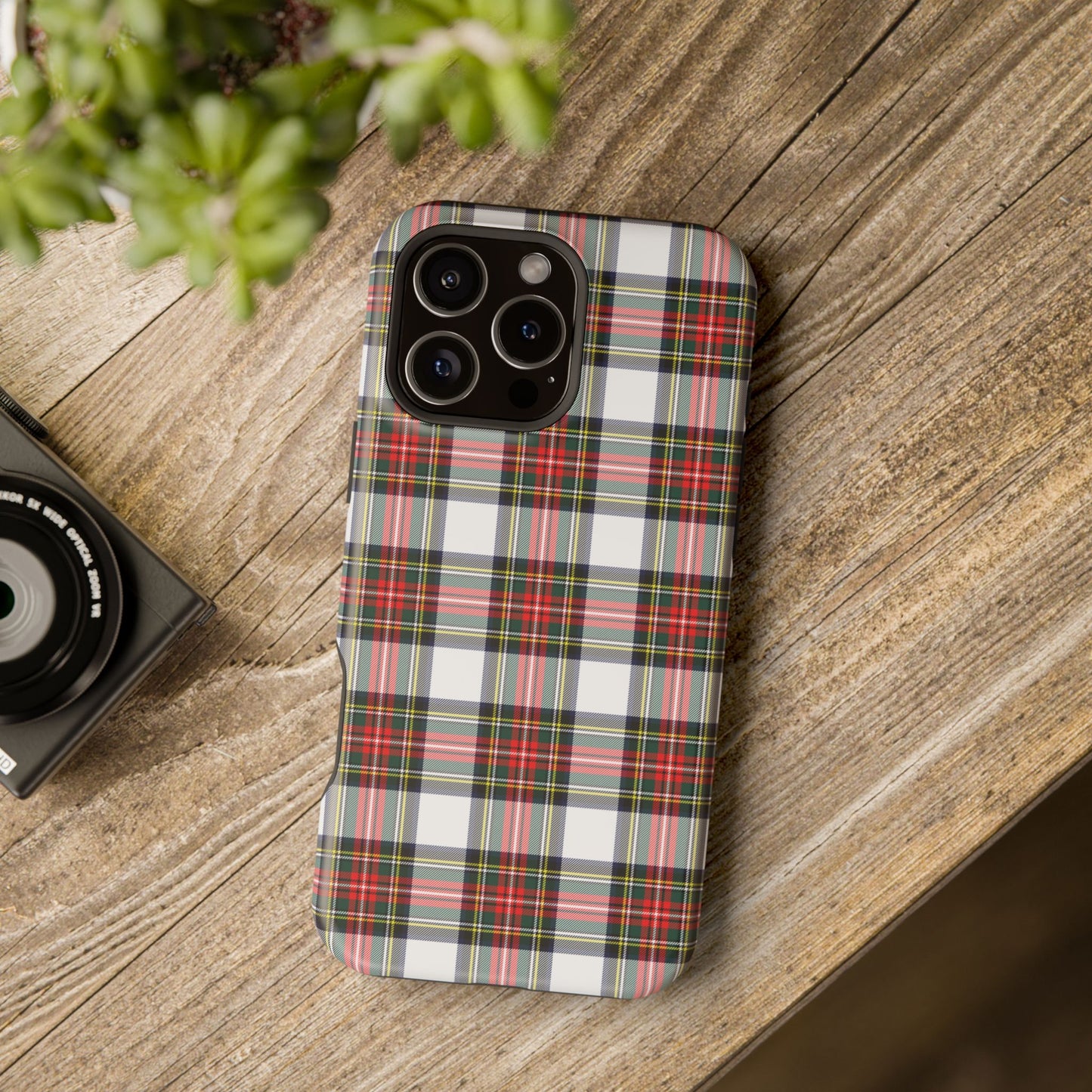 Christmas Tartan Plaid Impact-Resistant Phone Case