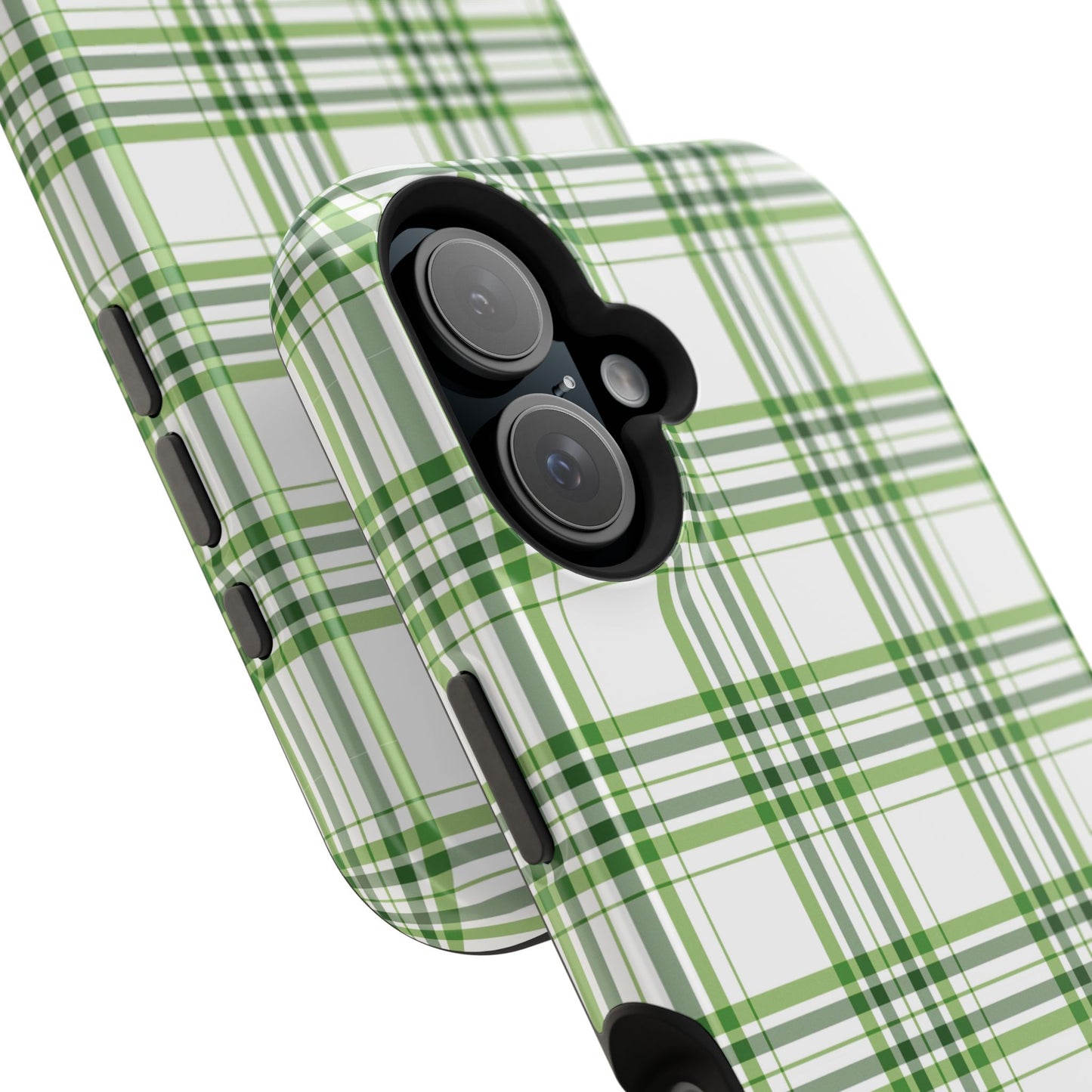 Impact-Resistant Phone Case -St. Patrick's Day Plaid