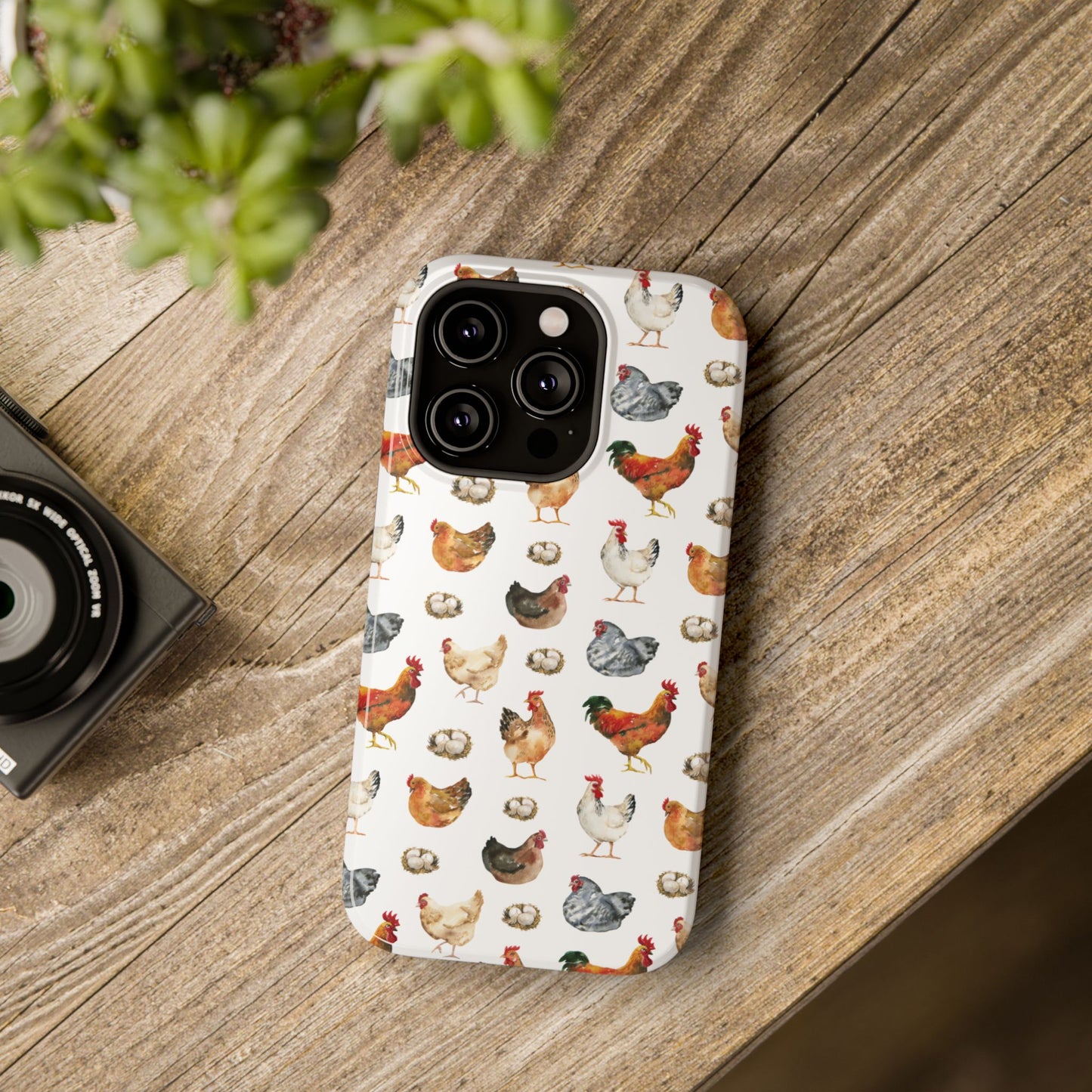 Impact-Resistant Phone Case - Chicken Love