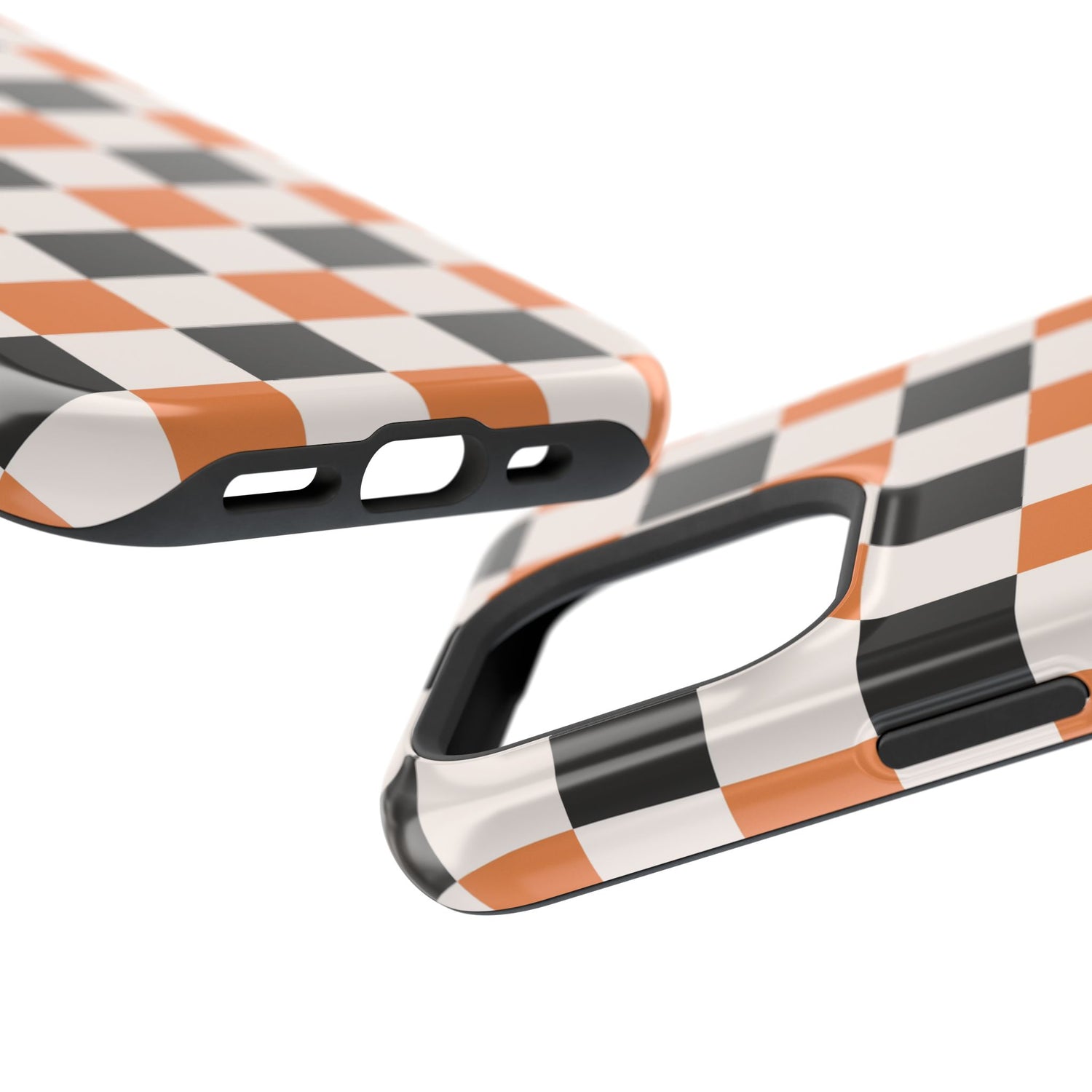 Trendy Halloween Checkerboard Phone Case | Impact-Resistant, iPhone, Samsung