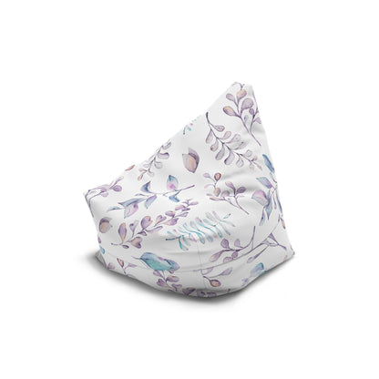 Elegant Lavender Floral Bean Bag Chair Cover