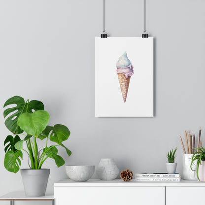 Giclée Art Print Watercolor Candy Land Ice Cream