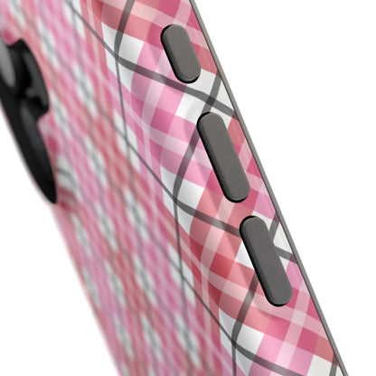 Impact-Resistant Phone Case - Valentine Plaid