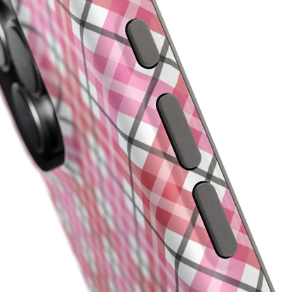 Impact-Resistant Phone Case - Valentine Plaid