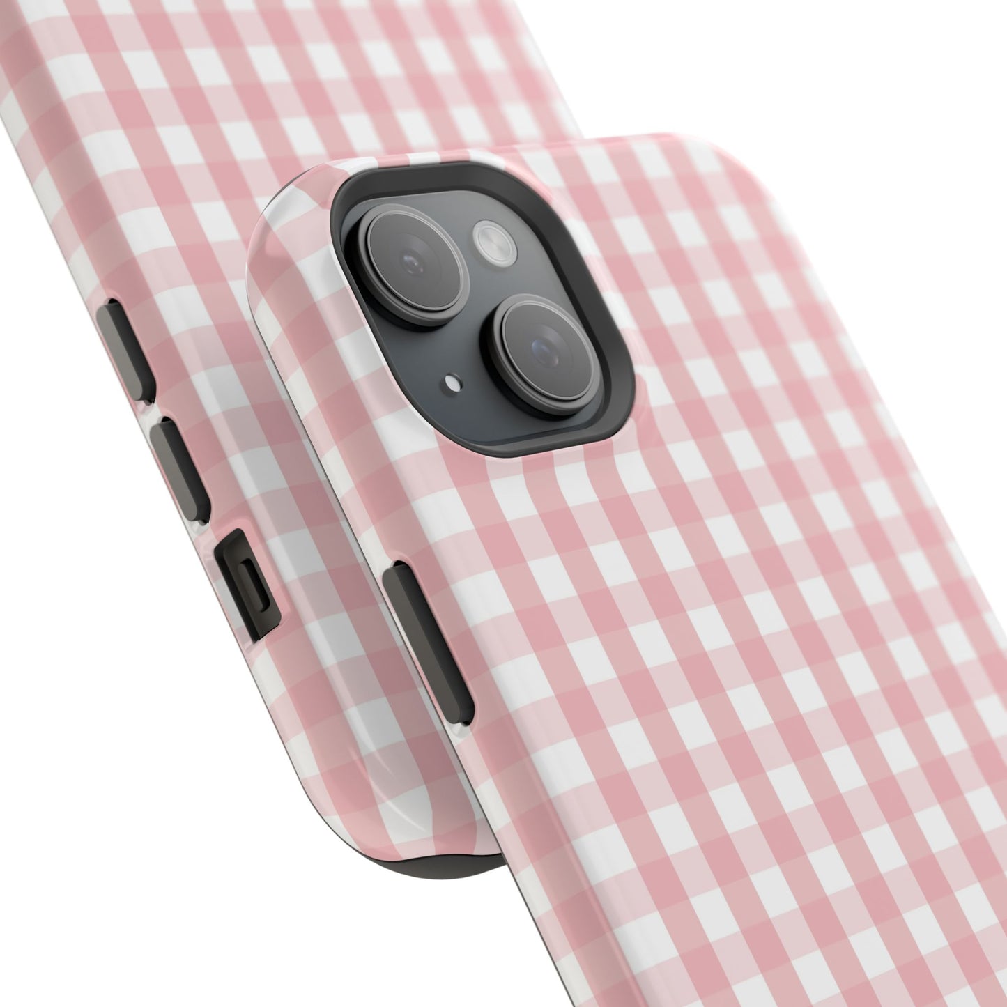 Impact-Resistant Cases -Pink Gingham