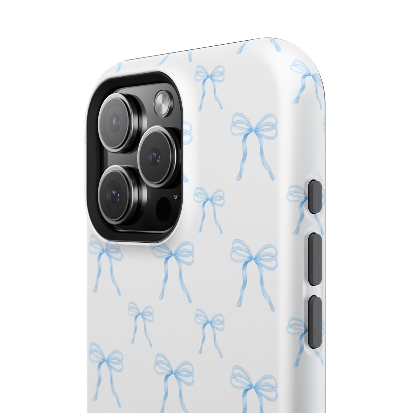 Coquette Blue Bows Impact-Resistant Phone Cases