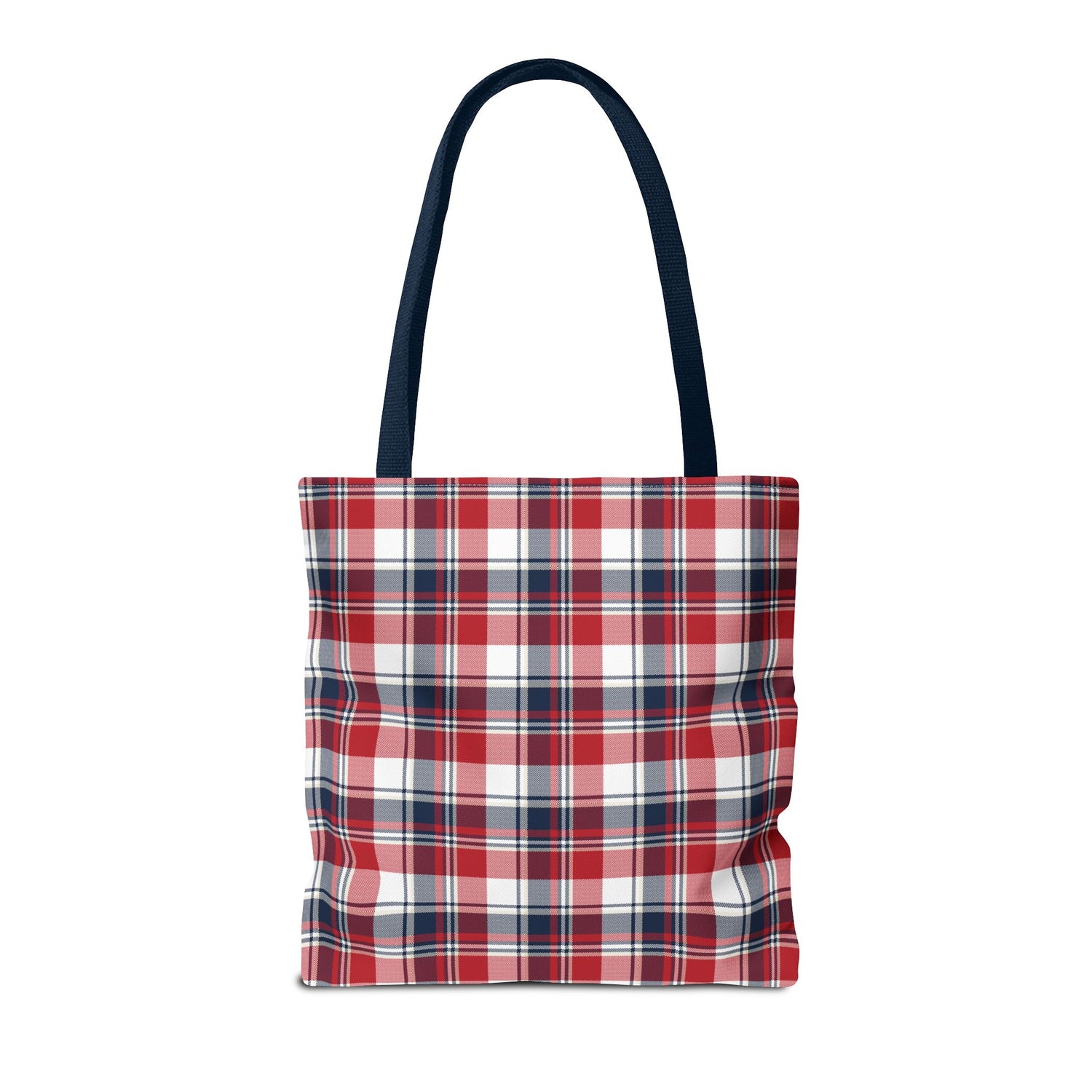4th of July Plaid Tote Bag