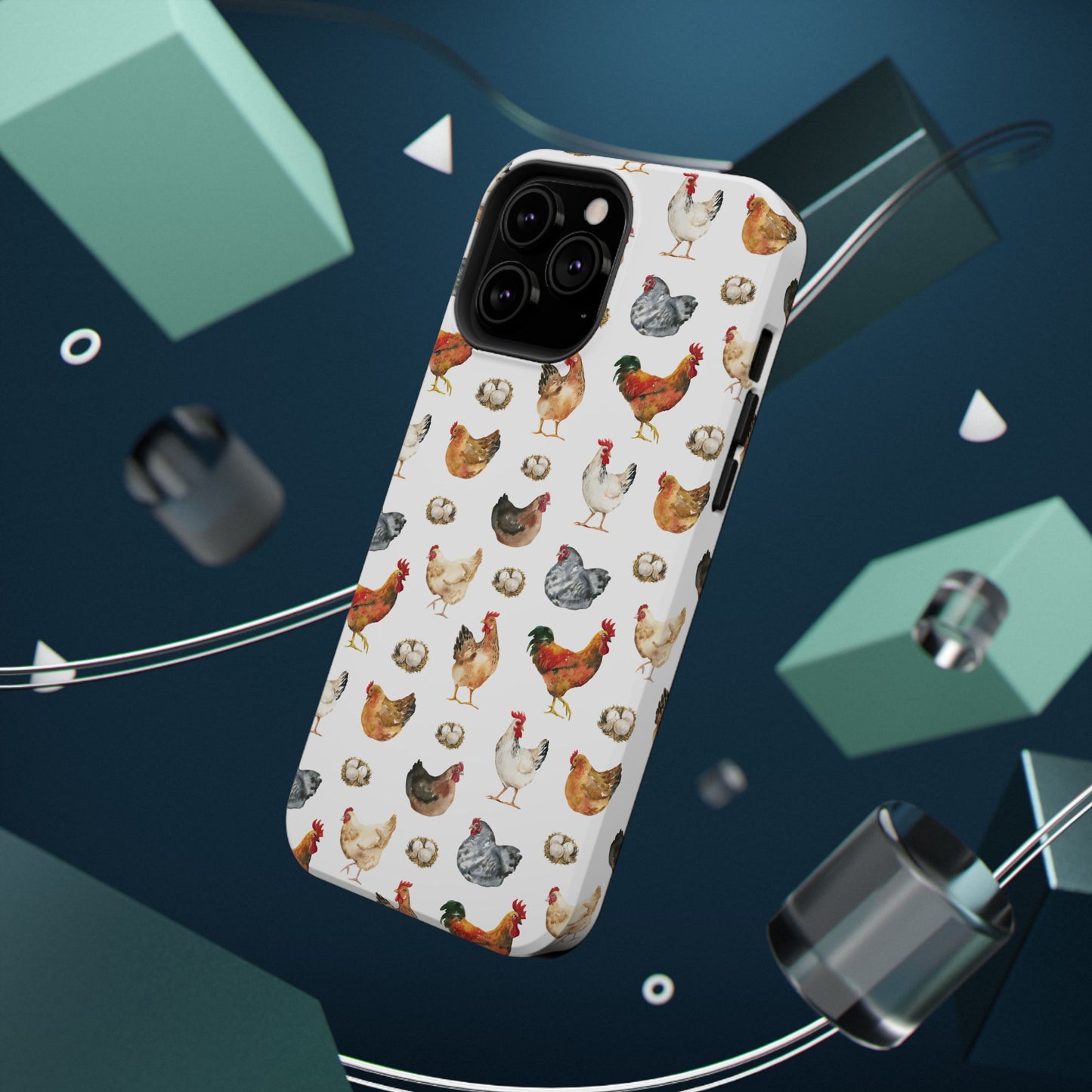 Impact-Resistant Phone Case - Chicken Love