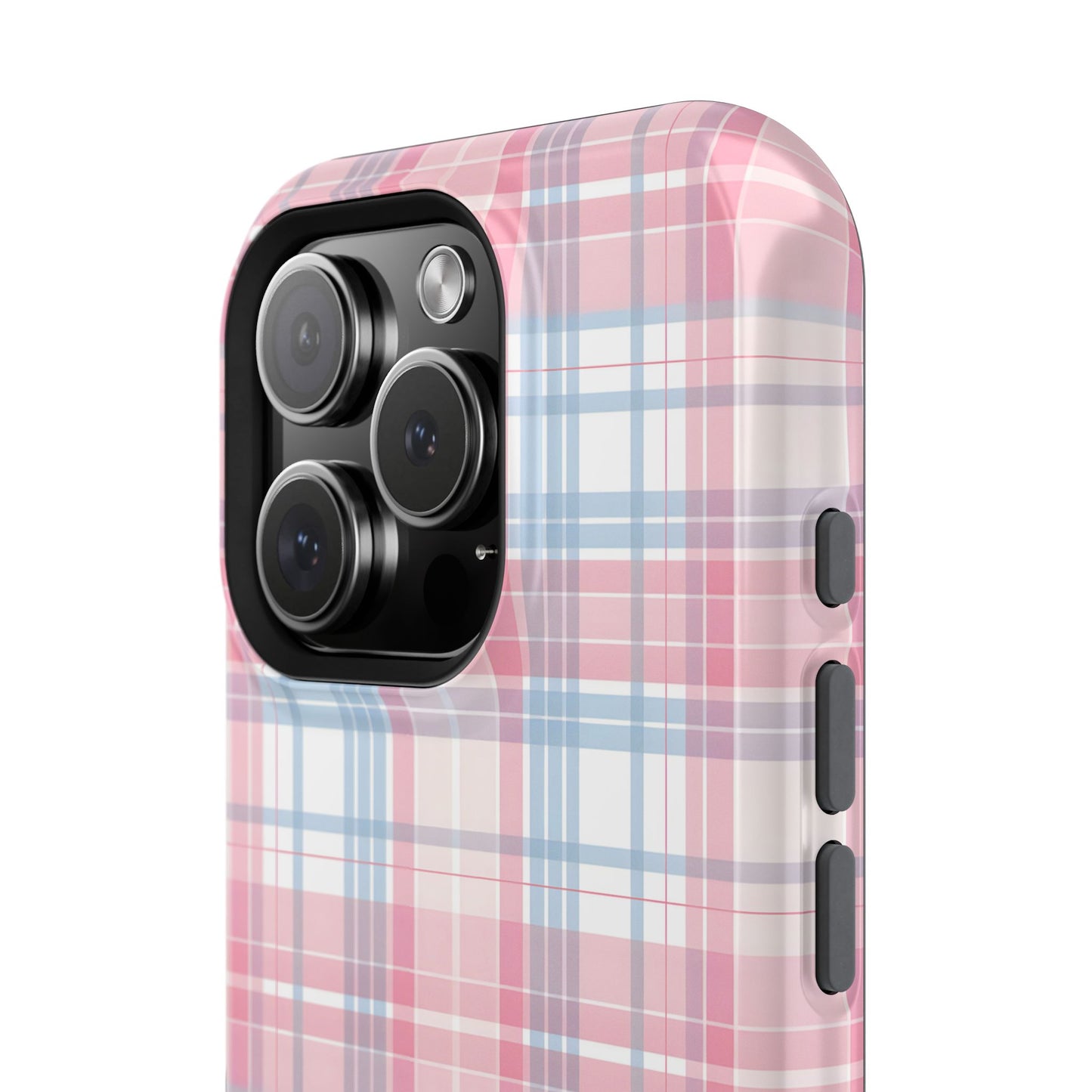 Impact-Resistant Cases-Spring Plaid Pink Blue