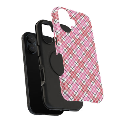 Impact-Resistant Phone Case - Valentine Plaid