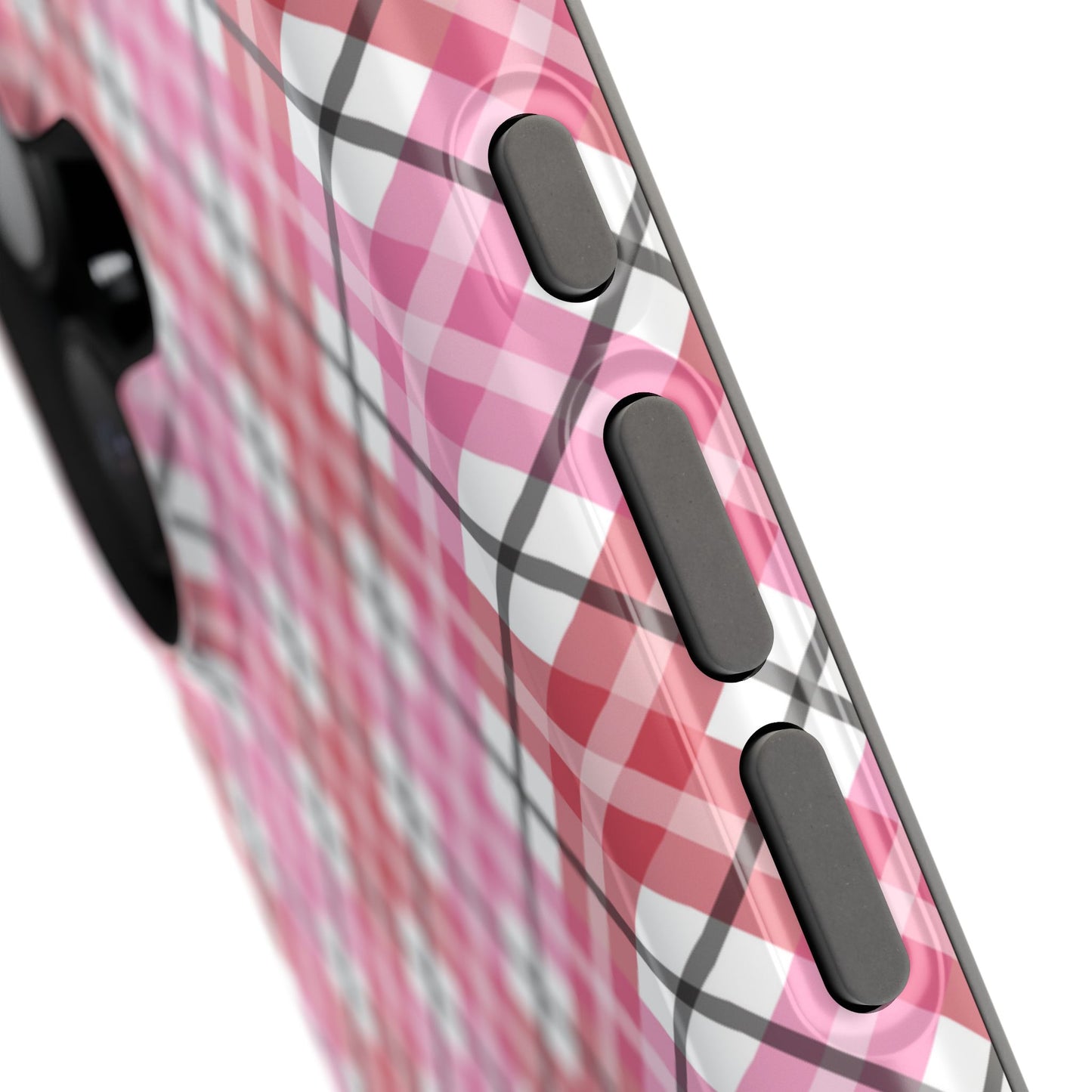 Impact-Resistant Phone Case - Valentine Plaid