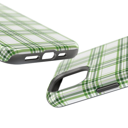 Impact-Resistant Phone Case -St. Patrick's Day Plaid