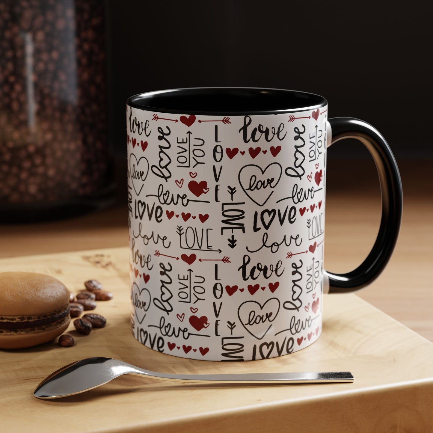 Accent Coffee Mug (11, 15oz)- Valentine Love