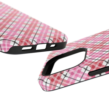 Impact-Resistant Phone Case - Valentine Plaid