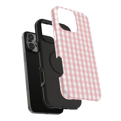 Impact-Resistant Cases -Pink Gingham