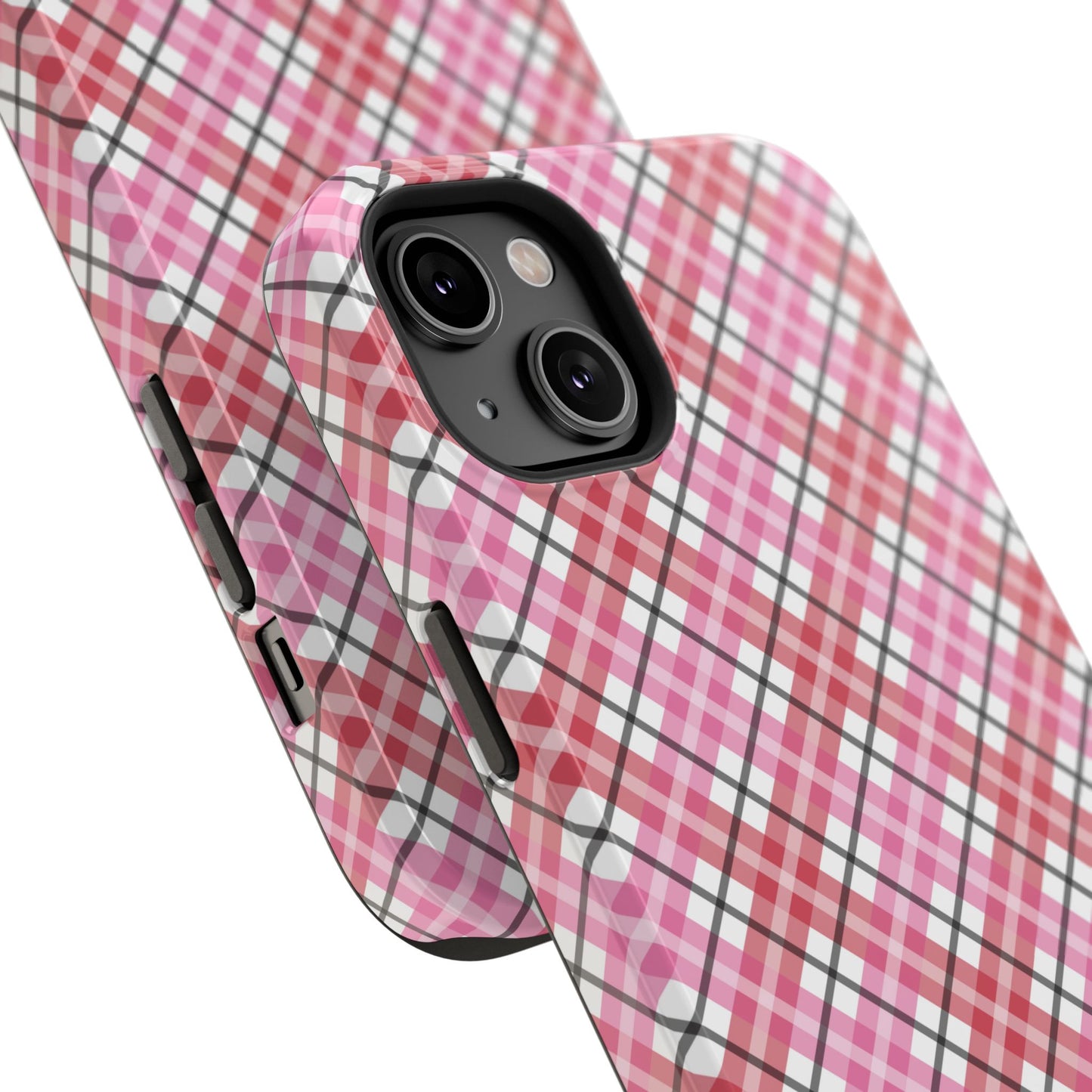 Impact-Resistant Phone Case - Valentine Plaid