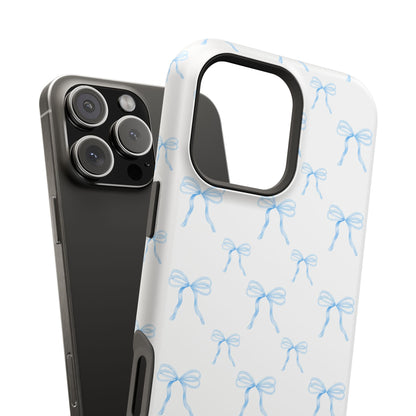 Coquette Blue Bows Impact-Resistant Phone Cases