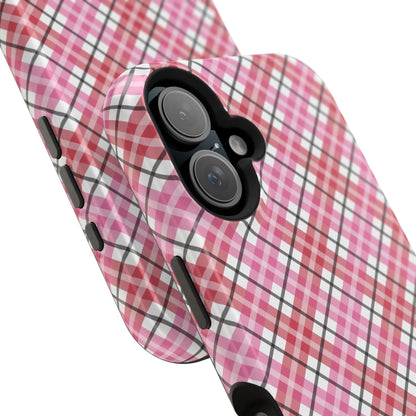 Impact-Resistant Phone Case - Valentine Plaid