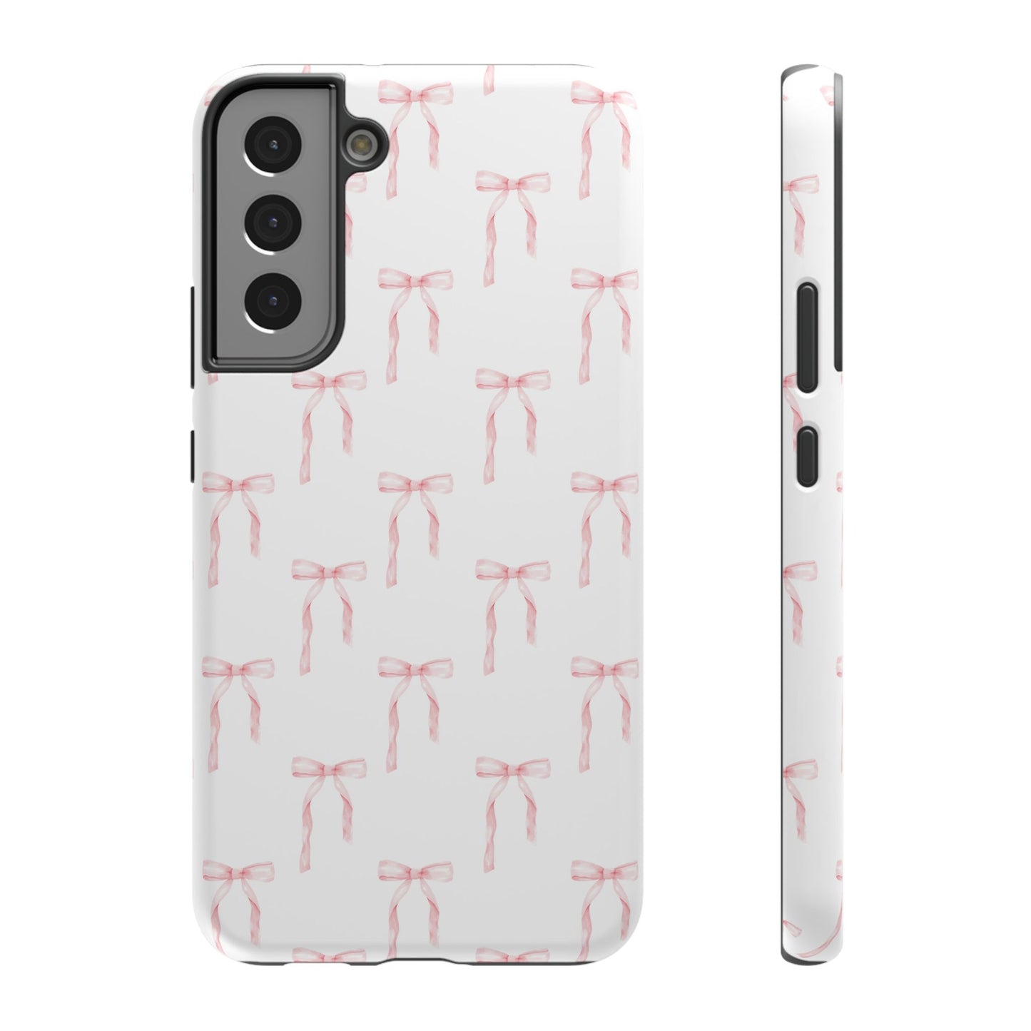 Watercolor Coquette Pink Bows Impact-Resistant Phone Case