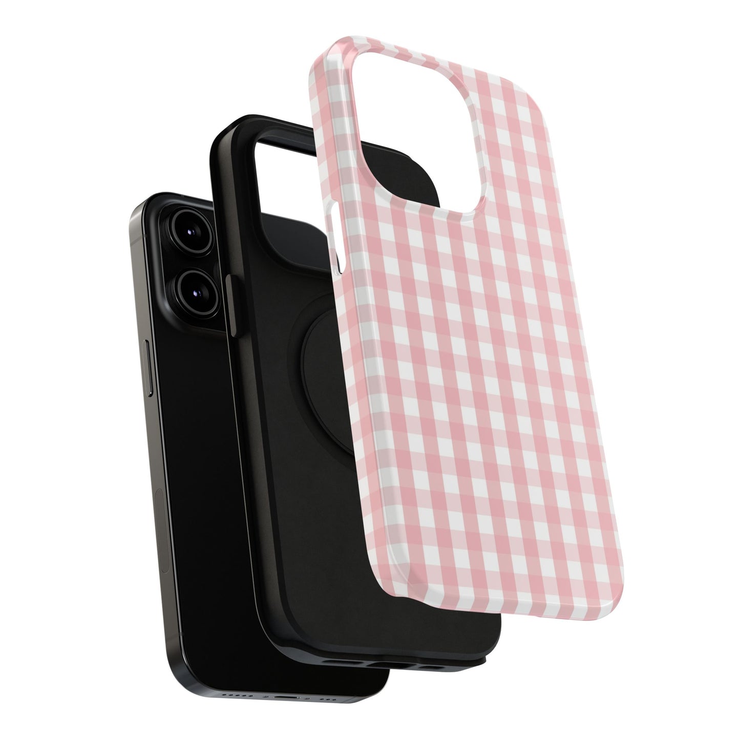 Impact-Resistant Cases -Pink Gingham