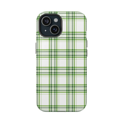 Impact-Resistant Phone Case -St. Patrick's Day Plaid