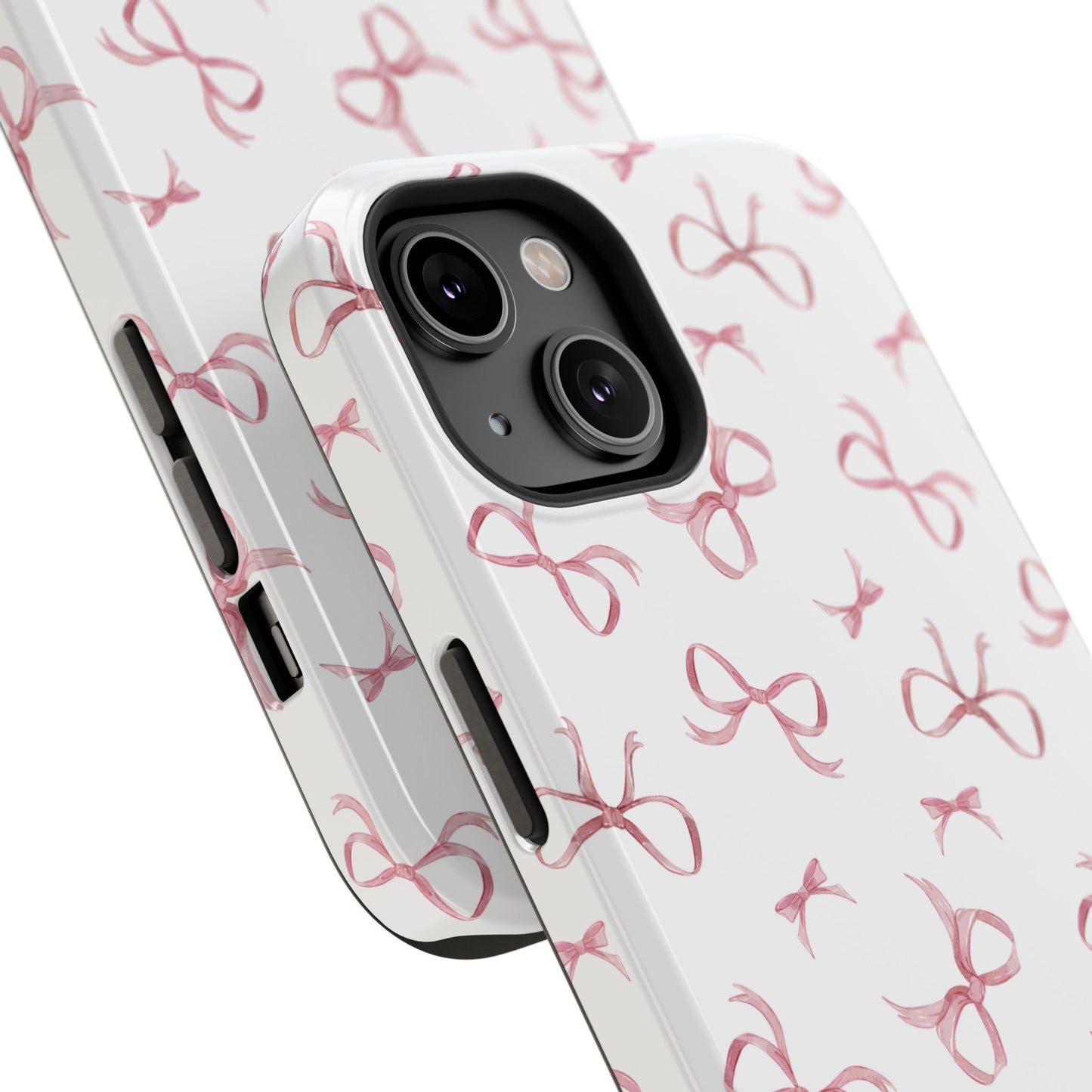 Impact-Resistant Phone Case - Coquette Bows Pink