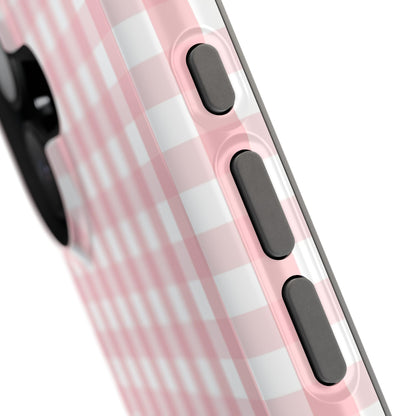 Impact-Resistant Cases -Pink Gingham